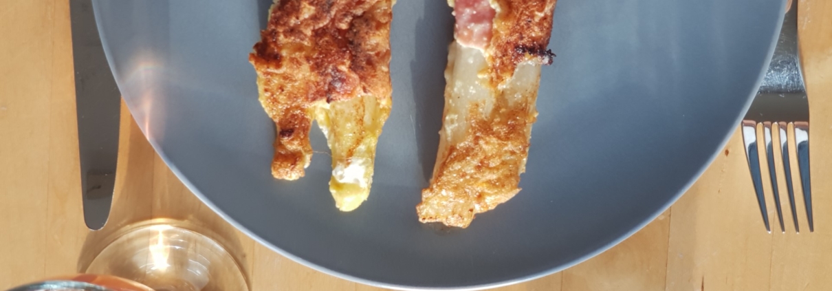 Spargelrezept mal anders Weiße Spargel Involtini